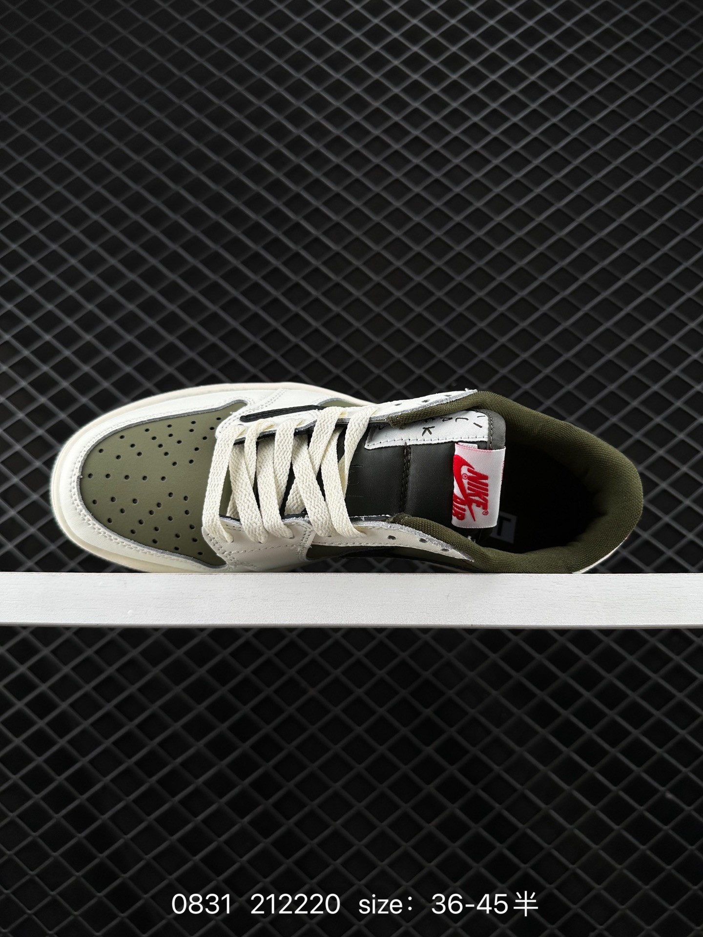 fragment design x Travis Scott x Nike Air Jordan 1 Low OG SP”Black/Green Toe“